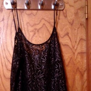 Sexy black lace dress